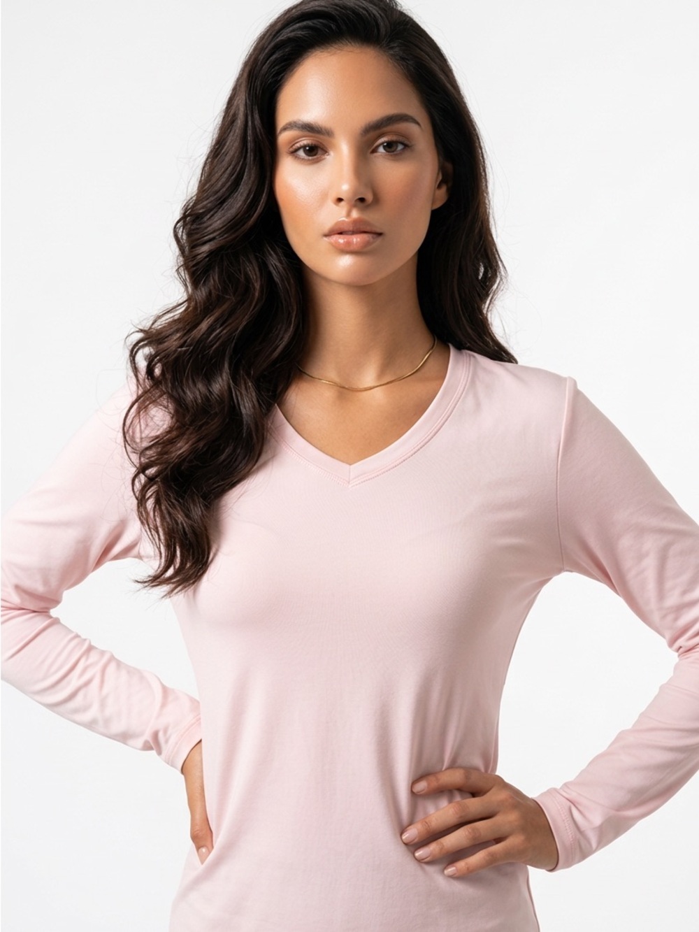 Croft & Barrow Soft Blush Long Sleeve Tee